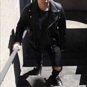 H&M Mens Pleather Jacket (M)